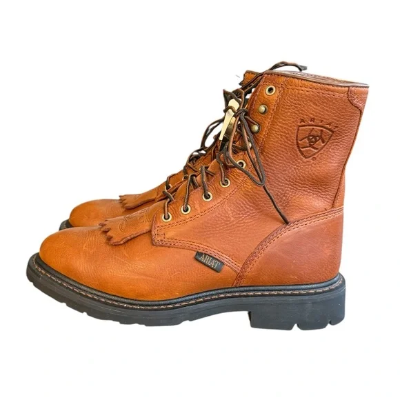 Ariat Cascade 8 Waterproof Boots Sunshine Wildcat Women’s Size 9 Mens Sz 7.5